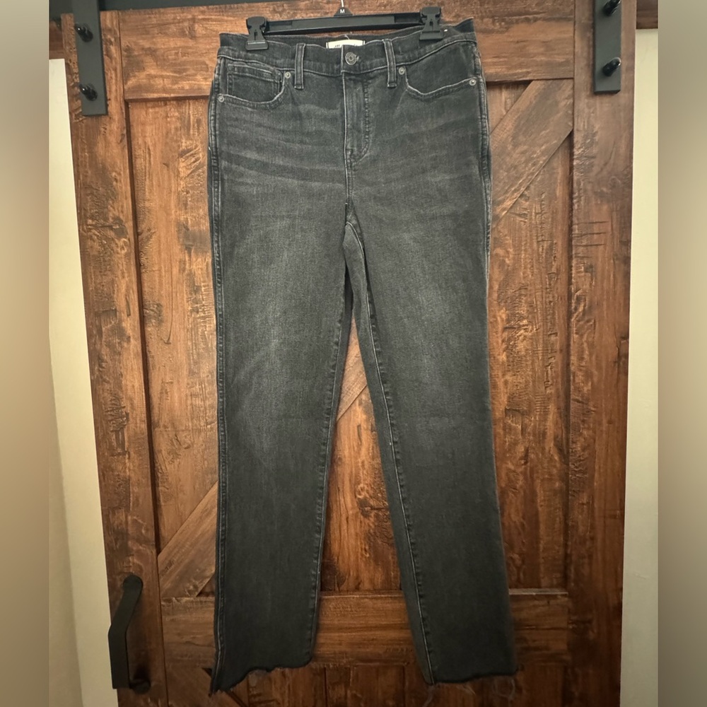 Madewell mid rise stovepipe jeans